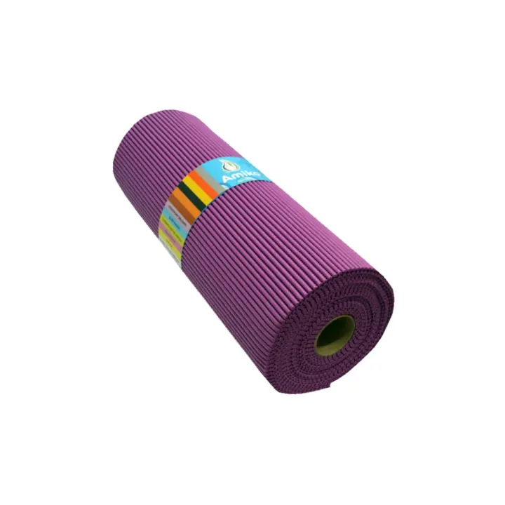 ROLLO DE ALFOMBRA ANTIDESLIZANTE ABIERTO MORADO AMIKO DE 12Mx65CM - 1