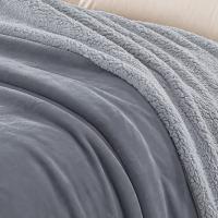 Manta Borrego de Terciopelo con Aspecto de Piel de Cordero Gruesa 100%Poliéster, Estilo Moderno en 6 Colores y 3 Tamaños -Mantas de Sofa, Polar, Franela -Invierno, Siesta cálida y Espesa - Doble Capa ultrasuave. Envío desde España - details 4