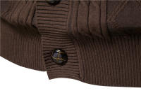 AIOPESON Cardigan De Algodón Argyle Para Hombre Estilo Casual Monosílabo De Color Sólido Moda De Invierno Chaqueta De Negocios Para Hombre - details 11