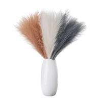 10PCS Ramas De Pampas Blancas Artificiales De 54-55CM Majestuosas Para Decoración De Bodas Hogar Y Bohemia Relleno De Vaso De Piso - details 3