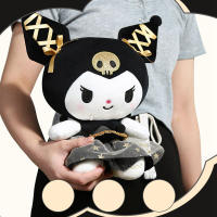 Muñeco De Peluche Sanrio Kuromi Cinnamoroll Hello Kitty My Melody Pochacco Serie Negra Cojín Regalo De Cumpleaños Para Niños Material Poliéster Relleno De Algodón PP - details 3