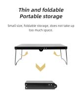 Mesa Plegable Portátil Ultraligera Para Camping Y Paseos Al Aire Libre Mini Mesa De Café MDF Mesa Plegable Para Picnics - details 3