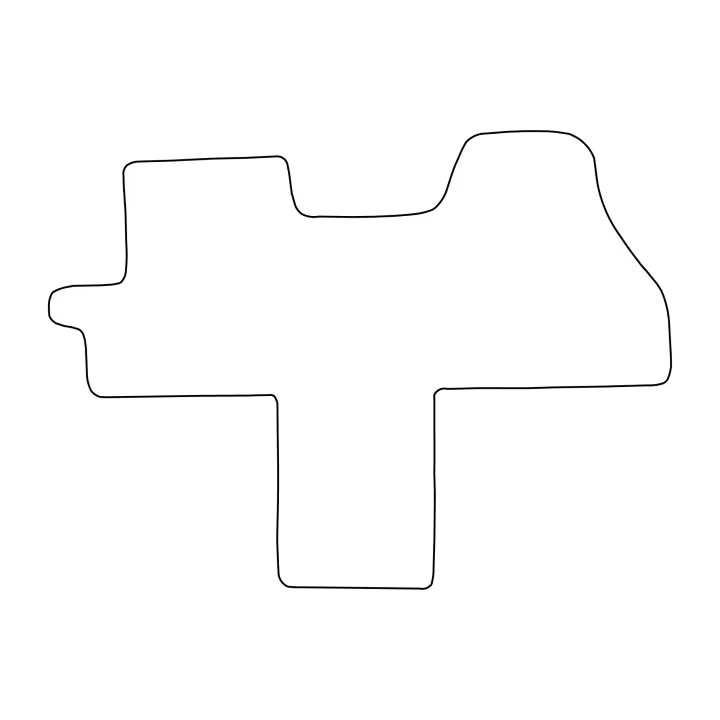 Juego de alfombrillas de terciopelo para Camper Fiat Ducato Integreat 2017- - acabado azul - 1