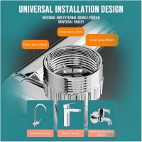 Aerador De Grifo De Cocina Y Baño Metálico Escalable 1440° Antisalpicaduras Bubblor Filtro De Ahorro De Agua Extensor De Grifo - details 4