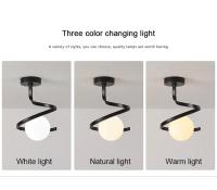 Lámpara De Techo LED Para Decoración De Habitaciones Y Estudios Luz Moderna Para Dormitorio Sala De Estar Comedor Y Pasillo - details 2