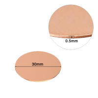 Placa Circular De Cobre Pura T2 De Diámetro 30mm-80mm Y Grosor 0.5mm-3mm Para Herramientas De Mano No Personalizadas Procedencia China - details 7