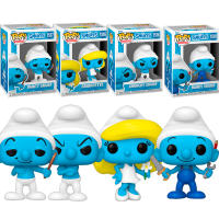 Pack 4 Funko Los Pitufos The Smurfs Pitufina Smurfette  Pitufo Vanity VAnidoso  Handy MAnitas Gruñón Grouch  1516 1517 1518 1519 Pop Vinyl - details 0