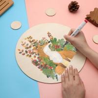 Etiquetas De Madera Sin Acabar Para Boda DIY Placas En Blanco De Madera Redonda Ornamentos De Círculos De Madera Para Fiestas - details 6