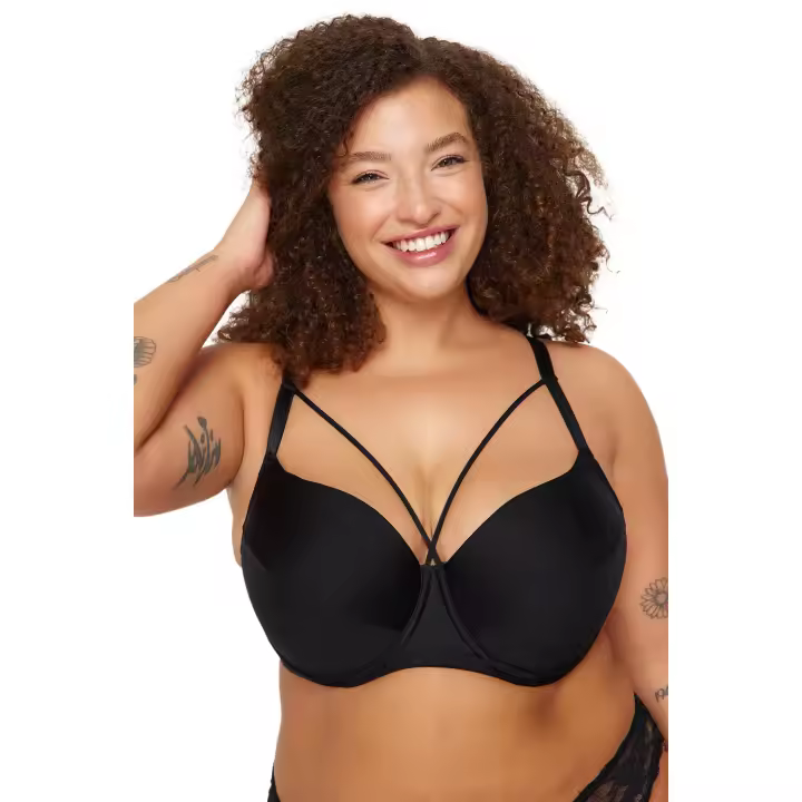 Trendyol Black Piping Detailed Bra Tbbss24Cw00013 - 1