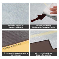 2 uds Alfombra de cocina, felpudo súper absorbente, antideslizante, para entrada, sala de estar 45*75cm, 45*150cm - details 3