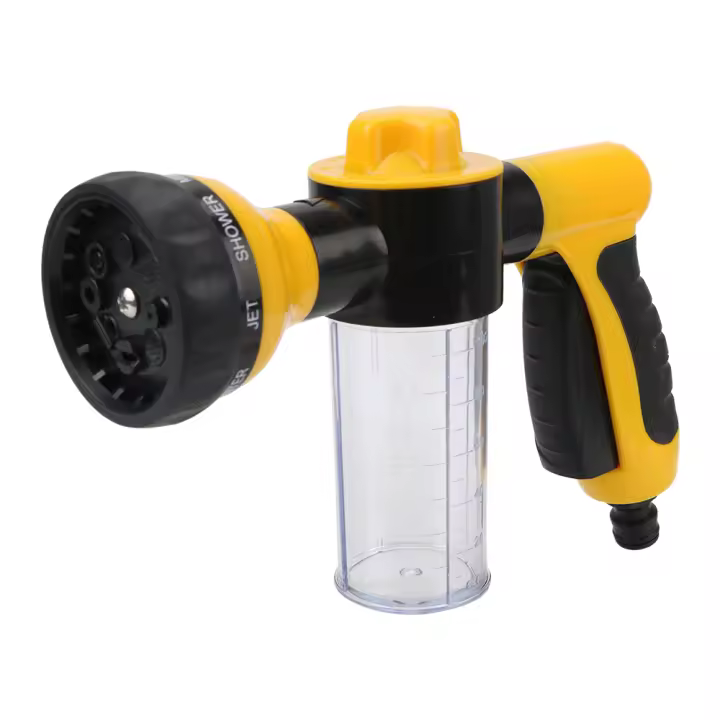 Pistola De Agua De Alta Presión Para Motocicleta Con 8 Modos Juego De Bobinas De Espuma Universal Herramientas De Limpieza Para Jardín Y Automóvil Accesorios Para Coche - 1