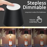 Lámpara De Mesa Sin Cable Recargable USB Con Interruptor Táctil Para Hotel Restaurante Bar Club Café Decoración Nocturna De Ambiente - details 2
