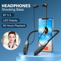 Auriculares Bluetooth 5.3 Inalámbricos De 60 Horas Con Micrófono Y Estuche Neopreno Para Deporte Resistente Al Agua IPX5 Estéreo Bass Neckband - details 0