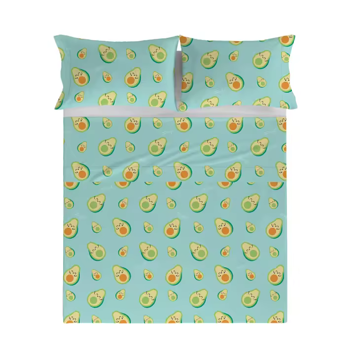 Mr. Wonderful - Sábana Encimera Aguacates 100% Algodón Percal - 1