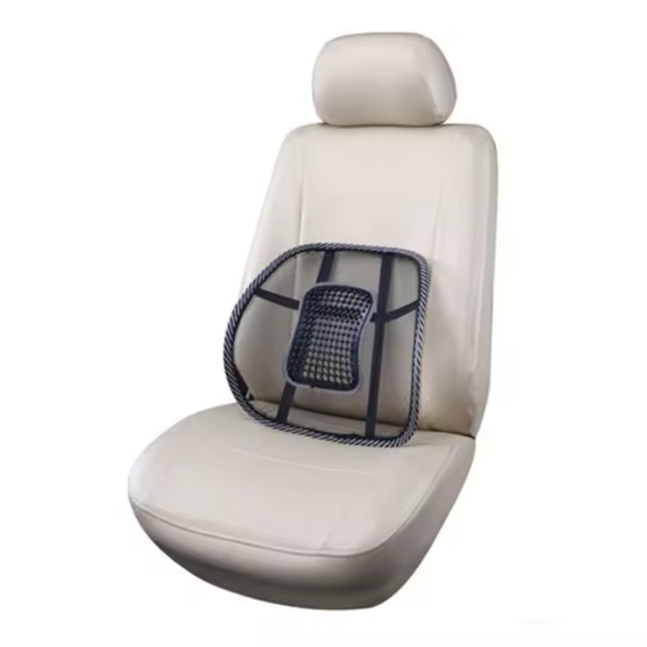 Soporte lumbar para coche, cojín lumbar de verano, respaldo lumbar, cojín de seda helada, almohada lumbar para asiento de coche, soporte lumbar transpirable - 1