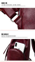 Mochipa para Mujer, informal, versáril, de Piel, Bolso de Mujer, de Piel, mochila de viaje de gran capacidad para Mujer - details 24
