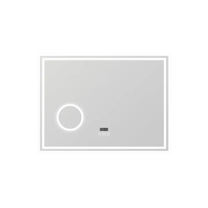 AICA Espejo de baño LED + Reloj + Lupa + Bluetooth - 1