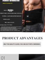 Soporte De Cintura JINGBA De Alta Calidad Modelador Corporal Con Protección Lumbar Deportiva Adecuado Para Todas Las Edades Material De Neopreno - details 6