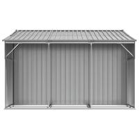Cobertizo de jardín acero galvanizado gris 277x279x179 cm Decoración de muebles de jardín al aire libre - details 5