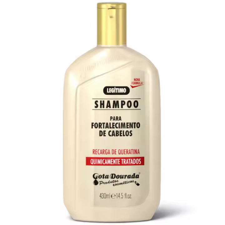 Gota Dourada – Champú Recarga de Queratina para Cabello Tratado Químicamente 430ml - 1