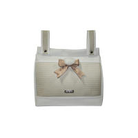 Bolso panera de ecopiel Babystar (13x34x33cm), bolso talega bebe, bolso silla de paseo universal, bolso carro bebe colección Sevilla - details 0