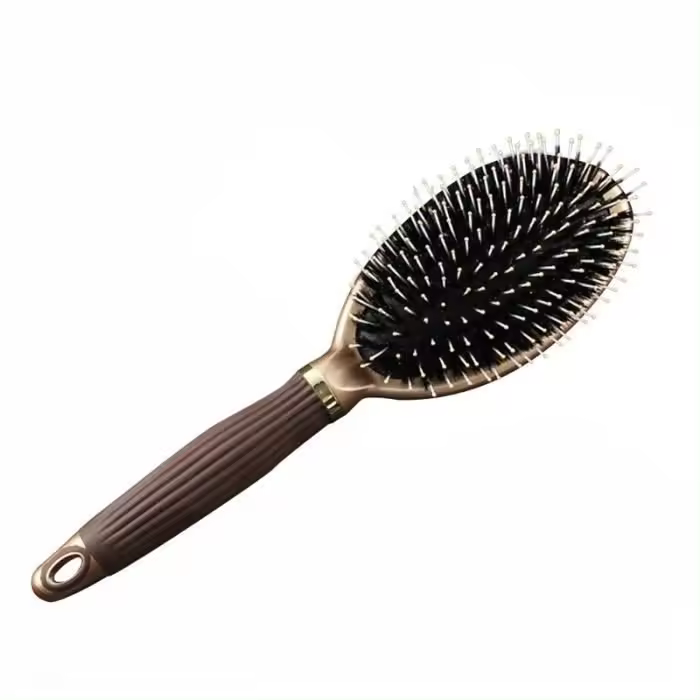 El Cabello Liso para helbres y Mujeres Pelo de Cerdas de Jabalí Naturales para Razar y masajear - 1