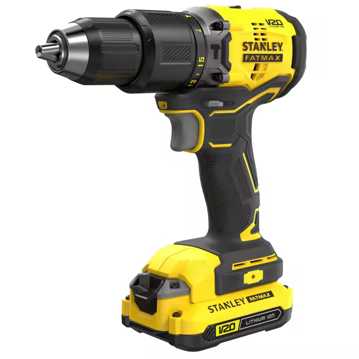 Stanley Taladro Percutor BRUSHLESS V20 18V 60Nm con 2 baterías Li-Ion 1,5Ah - 1