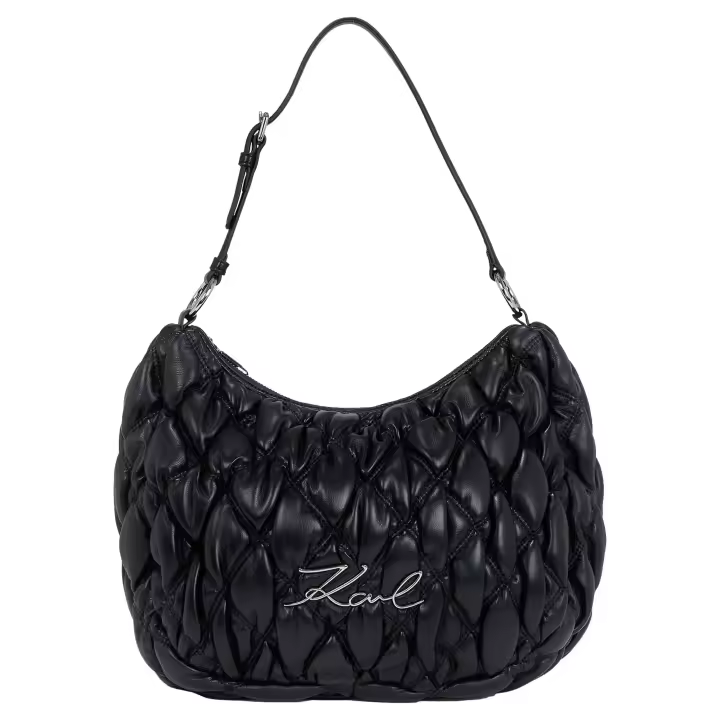 KARL LAGERFELD - Bolso Hobo K/Signature Kuilt Color Negro - 1