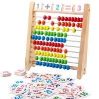 Juguete Educativo De Madera Clásico Para Contar 100 Cuentas Juguetes De Matemáticas Para Preescolar Montessori Aritmética Abacúscito Regalo Para Niños Y Niñas De 3 a 6 Años - details 1