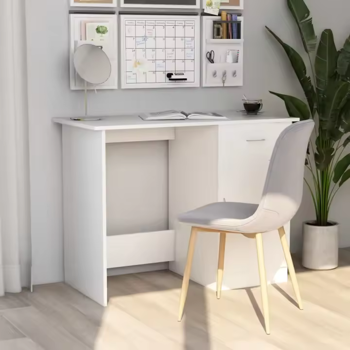 Blanco Escort 100x50x76 cm Madera Multicapa - 1
