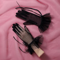 Guantes De Boda Para Novia Estilo Romántico Y Dulce De Largo Muñeca Para Mujer Guantes De Fiesta De Baloncesto - details 6