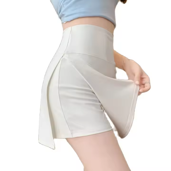 Falda De Tenis Deportiva Para Mujer Con Cintura Alta Skorts De Golf Badminton Yoga Fitness Shorts De Entrenamiento 2 En 1 Tights - 1
