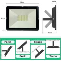 Foco Led Exterior 100w COSHANO Blanco Frio 6000K - Proyector IP66 Impermeable - details 2