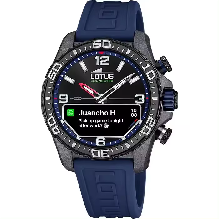RELOJ CABALLERO CORREA AZUL MARINO CONNEDTED D LOTUS - 20000/1 - 1