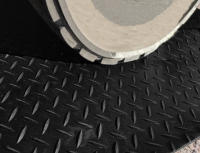 Comercial Candela Suelo PVC 100% Caucho Estrias Negro 1MM 1M - details 2