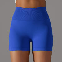 Pantalones cortos deportivos de Yoga sin costuras para mujer, pantalones cortos deportivos para ciclismo, trotar, Fitness, cintura alta, Push Up, pantalones cortos de gimnasio, mallas, ropa de Yoga - details 8
