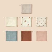 Paquete De 5 Toallas Muslin Para Bebé Pañuelos De Burp Random Color Tamaño 23x23 Fashion Unisex Edad 0-24 Meses Material Algodón - details 2