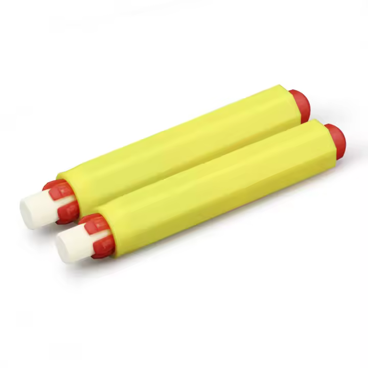 Pixcolor - Pack x2 Portatizas de color amarillo ajustable de Ø 9 mm | Soporte para tizas mecánico para escribir en pizarras - 1