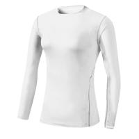 Camiseta De Entrenamiento Para Mujer Base Capa Deporte Fitness Secado Rápido Manga Larga Top Para Gimnasio Yoga Correr Blanco Ropa De Ejercicio - details 10