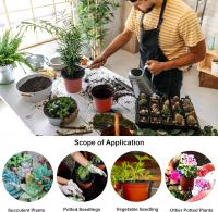 Macetas De Plástico Para Plantas Y Semillas (Rojo) 50 Piezas Juego De Contenedores Para Flores Ideal Para Interior Y Exterior - details 4