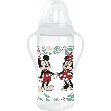 Biberón Mickey/Minnie tetina anatómica silicona con asas 360ml. Tigex - 1