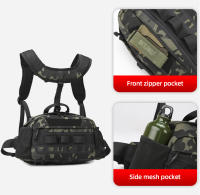 Chaleco Táctico Para Hombre Mochila Deportiva Grande Para Caza Pesca Y Camping Bolsa De Cintura Molle Multifuncional De Oxford - details 7