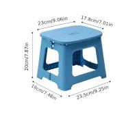 Taburete Plegable Y Portátil De Plástico Grueso 1 Pieza Para Uso Doméstico Y Exterior En Baños Y Exteriores Estilo Minimalista Moderno - details 13