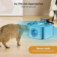 Fuente De Agua Inalámbrica Para Gatos De Acero Inoxidable Recargable Automática Filtro De Circulación Silenciosa Tazón Para Mascotas - details 0