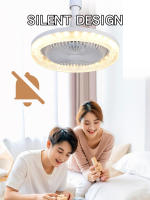 Ventilador De Techo Inteligente 3 En 1 Con Control Remoto Base De Iluminación E27 85-265v Adecuado Para Dormitorio Y Sala - details 2