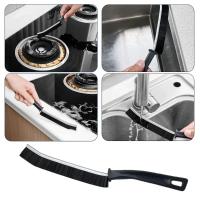 Cepillo De Limpieza Para Grietas Y Esquinas Limpiador De Ventanas Azulejos De Cocina Y Baño Cepillo De Escobilla Para Angulos Muertos Negro - details 10