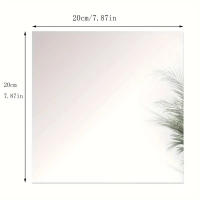 Juego De Bandejas De Espejo Acrílico Cuadradas Elegantes 8 Pulgadas - Ideal Para Bodas Baños Y Cumpleaños Centros De Mesa Y Decoración - details 3