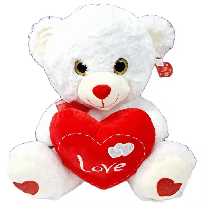 Peluche Osito Con Corazon LOVE 45cm,te amo te quiero,Día de San Valentín,cm,fespu - 1