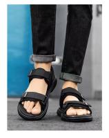 Par De Sandalias Para Hombre Antideslizantes Y Transpirables Para Verano Zapatillas De Playa Negocios Con Suela Blanca Resistente Al Desgaste - details 10