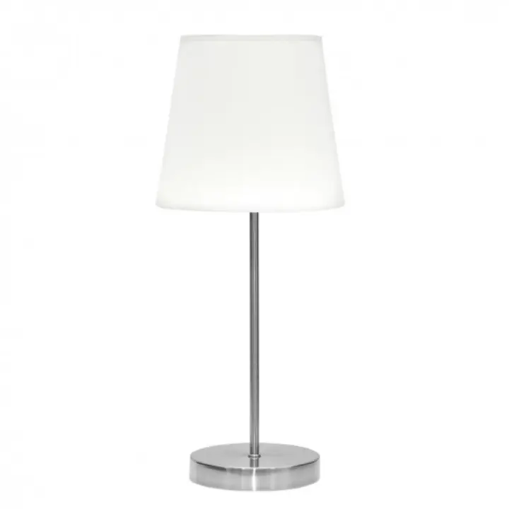 FABRILAMP FAB 110671003 | Sobre Mesa Maldivas 1xe14 Niquel/blanco 20d - Iluminación Elegante - 1